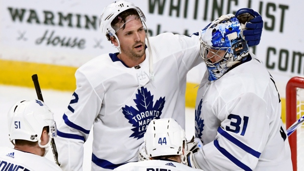 Toronto Maple Leafs celebrate, The Canadian Press Toronto Maple Leafs celebrate