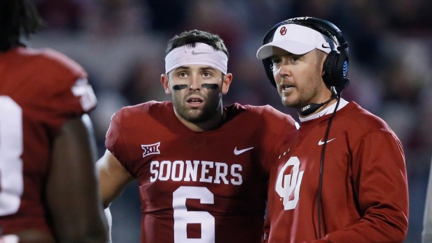 Baker Mayfield and Lincoln Riley , The Canadian Press Baker Mayfield and Lincoln Riley