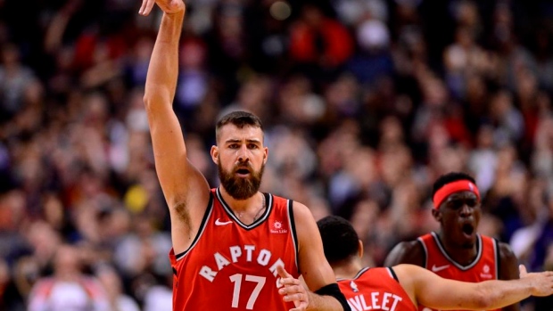 Jonas Valanciunas dominates off the bench in Raptors' 113-102 win over 76ers Article Image 0, The Canadian Press Jonas Valanciunas dominates off the bench in Raptors' 113-102 win over 76ers Article Image 0