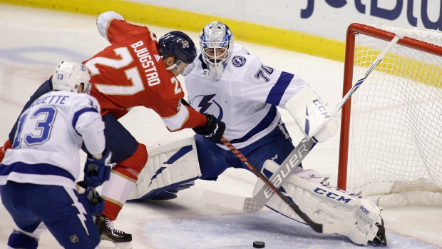 Louis Domingue Nick Bjugstad, The Canadian Press Louis Domingue Nick Bjugstad