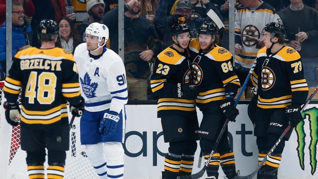 Boston Bruins celebrate, The Canadian Press Boston Bruins celebrate