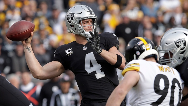 Derek Carr, The Canadian Press Derek Carr