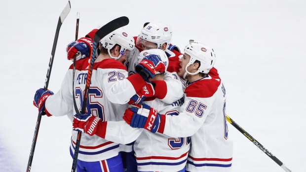 Montreal Canadiens celebrate