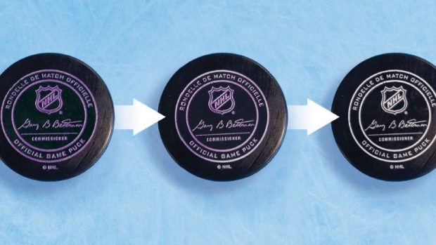 NHL temperature-smart pucks, NHL NHL temperature-smart pucks