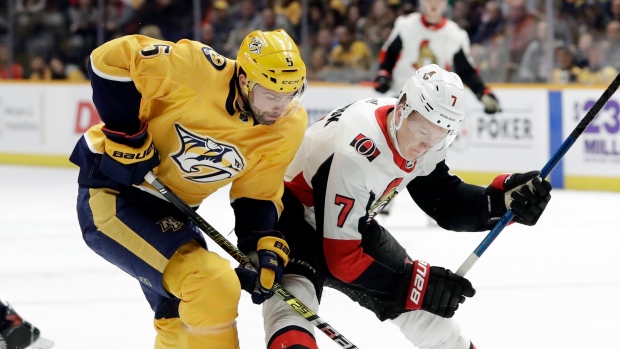 Dan Hamhuis Brady Tkachuk, The Canadian Press Dan Hamhuis Brady Tkachuk