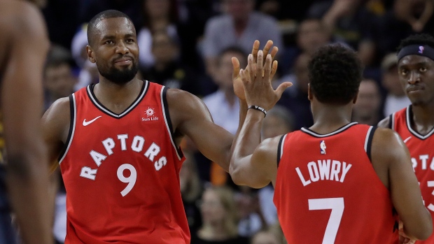 Kyle Lowry and Serge Ibaka