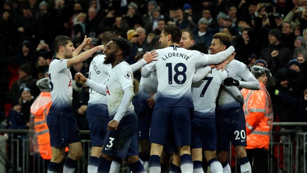 Tottenham celebrates