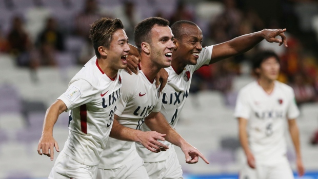 Kashima Antlers celebrate, The Canadian Press Kashima Antlers celebrate