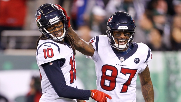 DeAndre Hopkins Demaryius Thomas, The Canadian Press DeAndre Hopkins Demaryius Thomas