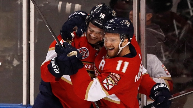 NHL Rink Wrap: Huberdeau, Panthers dominate again; Price returns