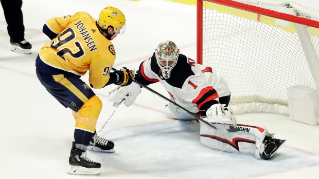 Ryan Johansen Keith Kinkaid, The Canadian Press Ryan Johansen Keith Kinkaid