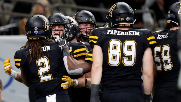 Appalachian State Celebrates, The Canadian Press Appalachian State Celebrates