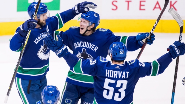 Alexander Edler Brock Boeser Bo Horvat, The Canadian Press Alexander Edler Brock Boeser Bo Horvat