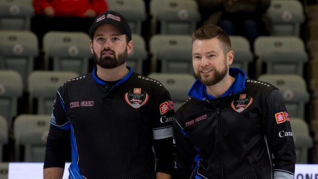 Reid Carruthers and Mike McEwen, Curling Canada/Michael Burns Reid Carruthers and Mike McEwen