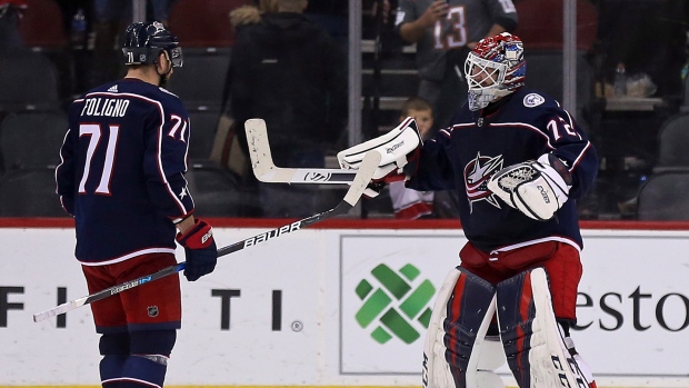 Nick Foligno Sergei Bobrovsky