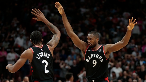 Kawhi Leonard and Serge Ibaka