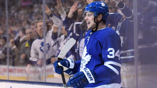 Auston Matthews Showed Up To The Leafs Game Dripping In Old-School