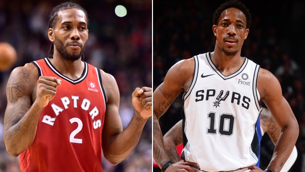 Kawhi Leonard DeMar DeRozan, The Canadian Press/Getty Images Kawhi Leonard DeMar DeRozan