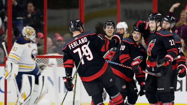 Sebastian Aho and Hurricanes Celebrate, The Canadian Press Sebastian Aho and Hurricanes Celebrate