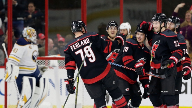 Sebastian Aho and Hurricanes Celebrate