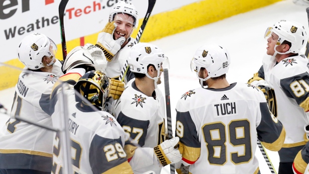 Shea Theodore Vegas Golden Knights Celebrate, The Canadian Press Shea Theodore Vegas Golden Knights Celebrate