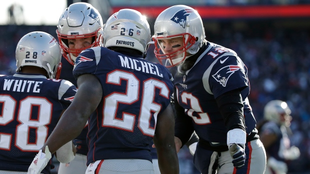 New England Patriots celebrate 