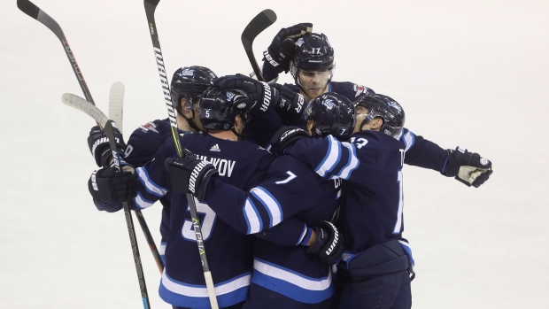 Winnipeg Jets Celebrate, The Canadian Press Winnipeg Jets Celebrate