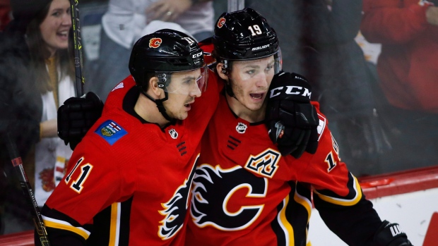 Matthew Tkachuk and Mikael Backlund