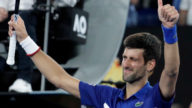 Novak Djokovic, The Canadian Press Novak Djokovic