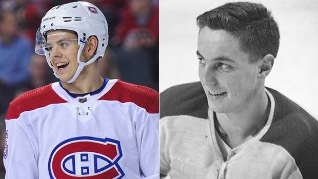 Jesperi Kotkaniemi and Jean Beliveau, Getty Images Jesperi Kotkaniemi and Jean Beliveau