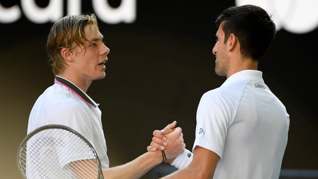 Novak Djokovic Denis Shapovalov, The Canadian Press Novak Djokovic Denis Shapovalov