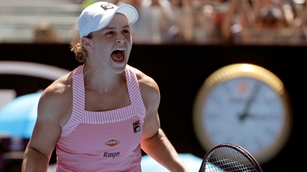 Ashleigh Barty, The Canadian Press Ashleigh Barty