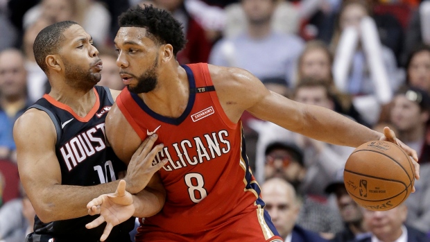 Jahlil Okafor and Eric Gordon 