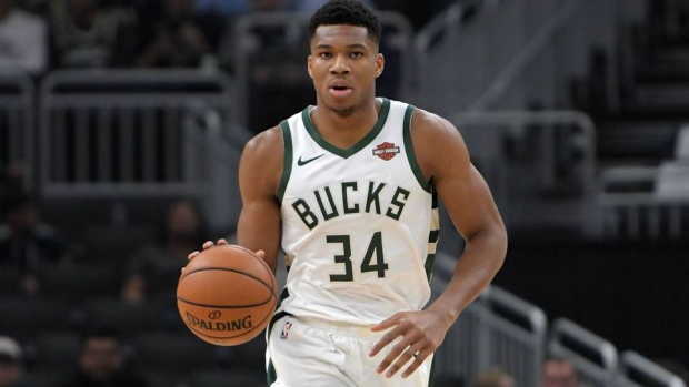 Giannis Antetokounmpo , The Canadian Press Giannis Antetokounmpo