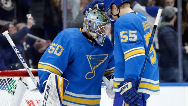 Greiss strong in net, Islanders beat Blues 3-2 in OT