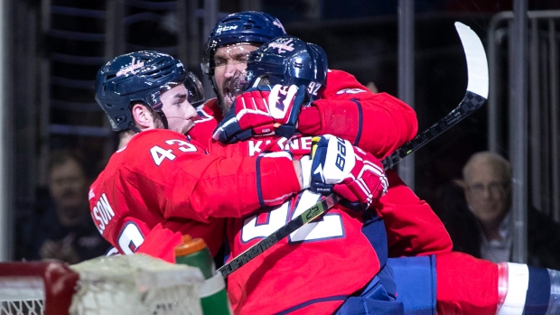 Evgeny Kuznetsov Tom Wilson Alex Ovechkin, The Canadian Press Evgeny Kuznetsov Tom Wilson Alex Ovechkin