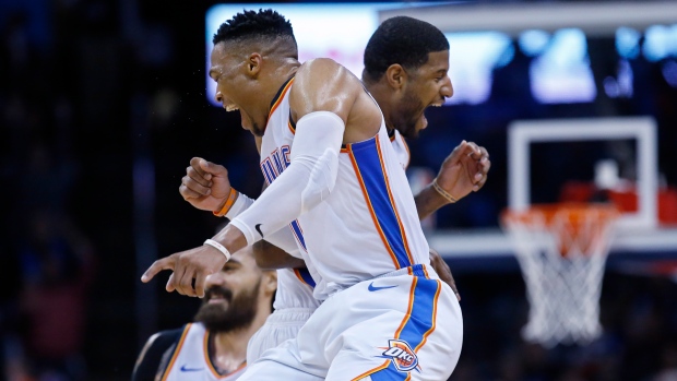Russell Westbrook Paul George, The Canadian Press Russell Westbrook Paul George