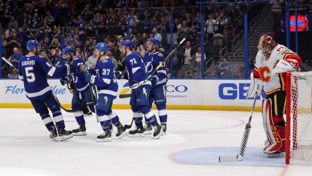 Tampa Bay Lightning celebrate, The Canadian Press Tampa Bay Lightning celebrate