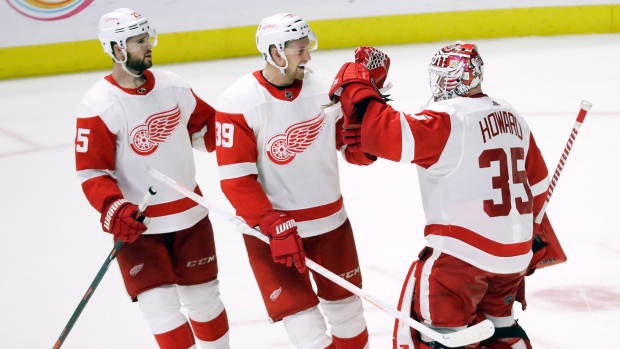 Detroit Red Wings celebrate