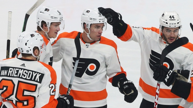 Philadelphia Flyers celebrate , The Canadian Press Philadelphia Flyers celebrate