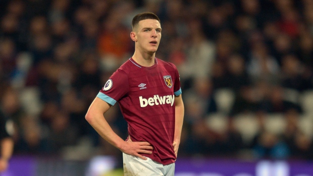 Declan Rice, James Griffiths/West Ham United via Getty Images Declan Rice