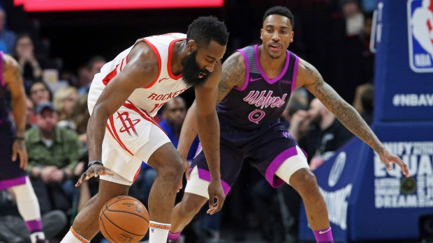 James Harden, left, Jeff Teague, The Canadian Press James Harden, left, Jeff Teague