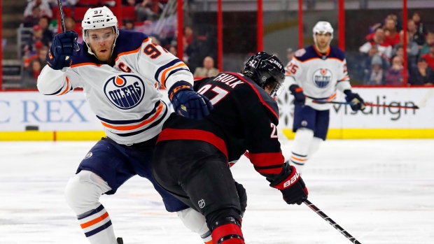 Connor McDavid Justin Faulk, The Canadian Press Connor McDavid Justin Faulk