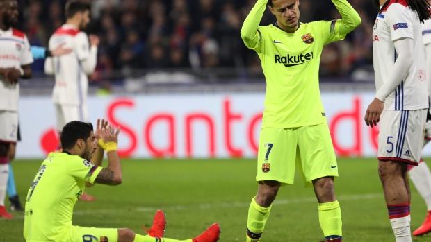 Lyon and FC Barcelona, The Canadian Press Lyon and FC Barcelona