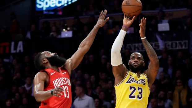 James Harden LeBron James, The Canadian Press James Harden LeBron James