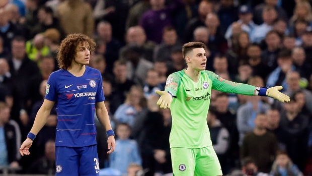 David Luiz and Kepa Arrizabalaga, The Canadian Press David Luiz and Kepa Arrizabalaga
