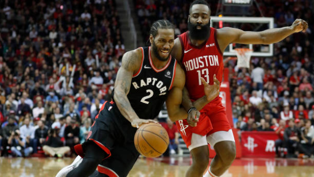 Kawhi Leonard and James Harden, Getty Images Kawhi Leonard and James Harden