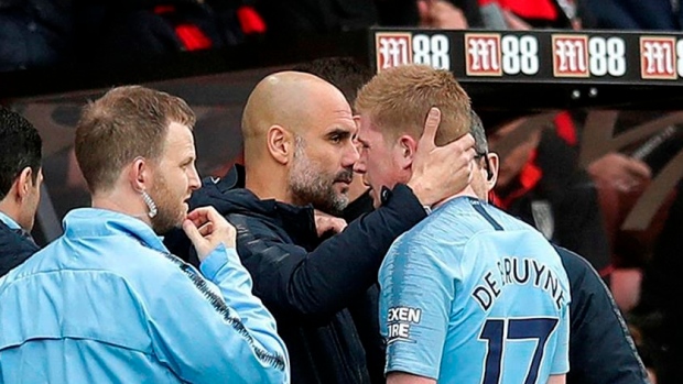 Pep Guardiola and Kevin De Bruyne