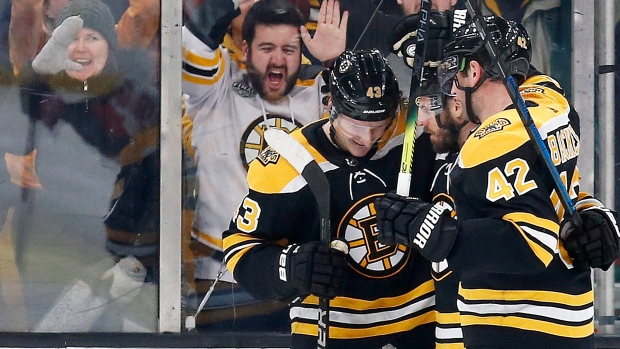 David Krejci, Bruins celebrate, The Canadian Press David Krejci, Bruins celebrate