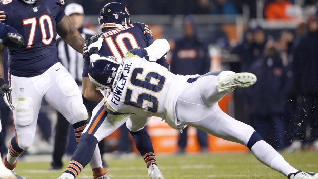 Dante Fowler Jr. sacks Mitchell Trubisky, Getty Images Dante Fowler Jr. sacks Mitchell Trubisky